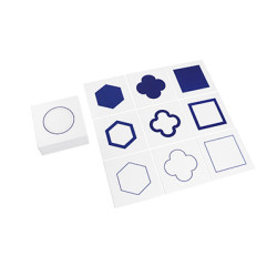 GEOMETRIC FORM CARDS: BLUE & YELLOW GEOMETRIC FORM CARDS: BLUE & YELLOW