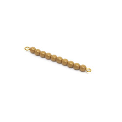 BASTONCINO DI 10 PERLE ORO BASTONCINO DI 10 PERLE ORO