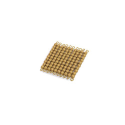 QUADRATO DI 100 PERLE ORO QUADRATO DI 100 PERLE ORO