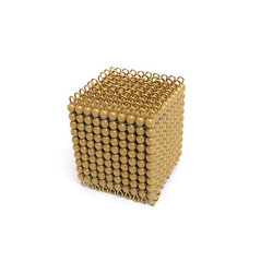 CUBO DI 1000 PERLE ORO CUBO DI 1000 PERLE ORO