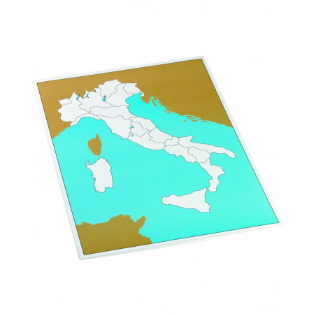 CARDBOARD MAP OF ITALY, UNLABELLED