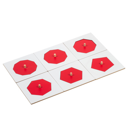 INCASTRI DELLE FIGURE GEOMETRICHE: ROSSO E BIANCO