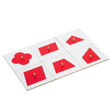 INCASTRI DELLE FIGURE GEOMETRICHE: ROSSO E BIANCO