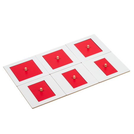 INCASTRI DELLE FIGURE GEOMETRICHE: ROSSO E BIANCO