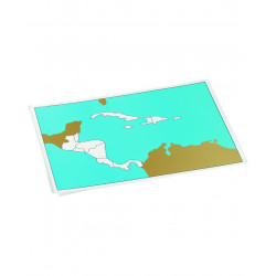 CONTROL CHART OF CENTRAL AMERICA, UNLABELLED CONTROL CHART OF CENTRAL AMERICA, UNLABELLED