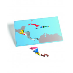 CENTRAL AMERICA PUZZLE MAP CENTRAL AMERICA PUZZLE MAP