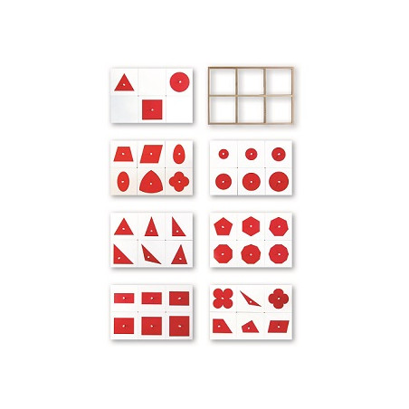 INCASTRI DELLE FIGURE GEOMETRICHE: ROSSO E BIANCO