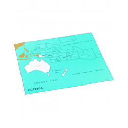 OCEANIA PACIFICO, CARTINA STATI, INGLESE OCEANIA PACIFICO, CARTINA STATI, INGLESE