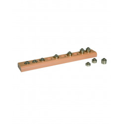10 WEIGHTS IN WOODEN STORAGE BLOCK 10 WEIGHTS IN WOODEN STORAGE BLOCK