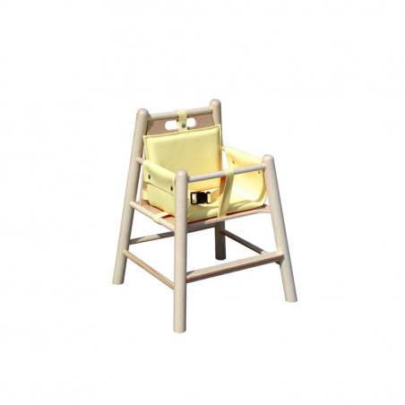 PADDED WOODEN HIGH-CHAIR