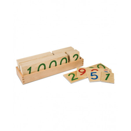 LARGE WOODEN NUMBER CARDS 1-9000