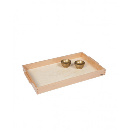 WOODEN TRAY WITH 2 UNIT CUPS