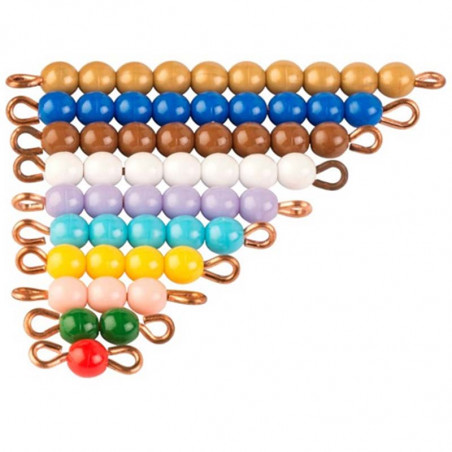 COLORED BEAD STAIR 1-10, 1 SET