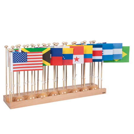 FLAG STAND OF NORTH AND SOUTH AMERICA