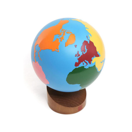 GLOBE OF THE CONTINENTS: COLORED