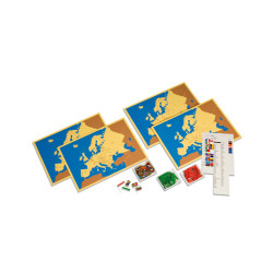 EUROPA: SERIE DI 4 CARTINE CON BANDIERINE (TESTO IN INGLESE) EUROPA: SERIE DI 4 CARTINE CON BANDIERINE (TESTO IN INGLESE)